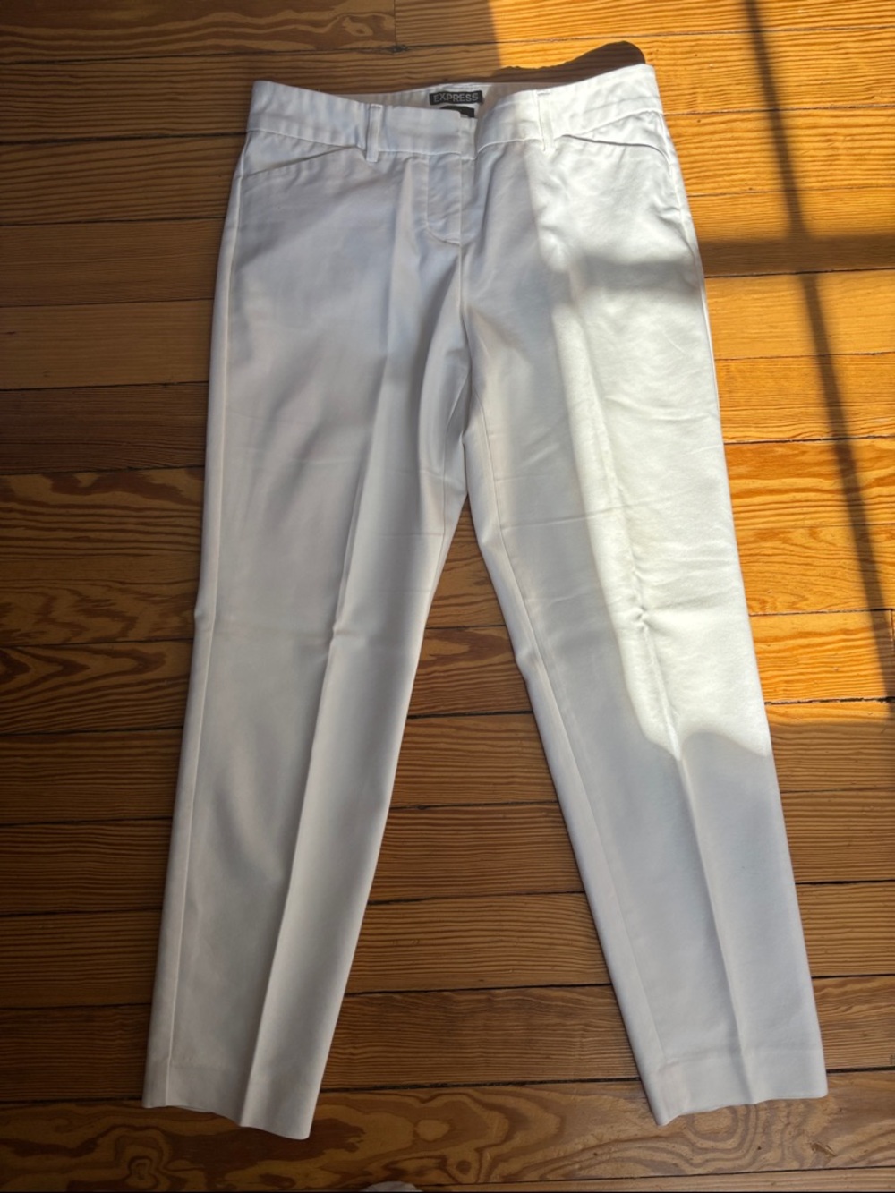 Express White Women's Ankle Dress Pants